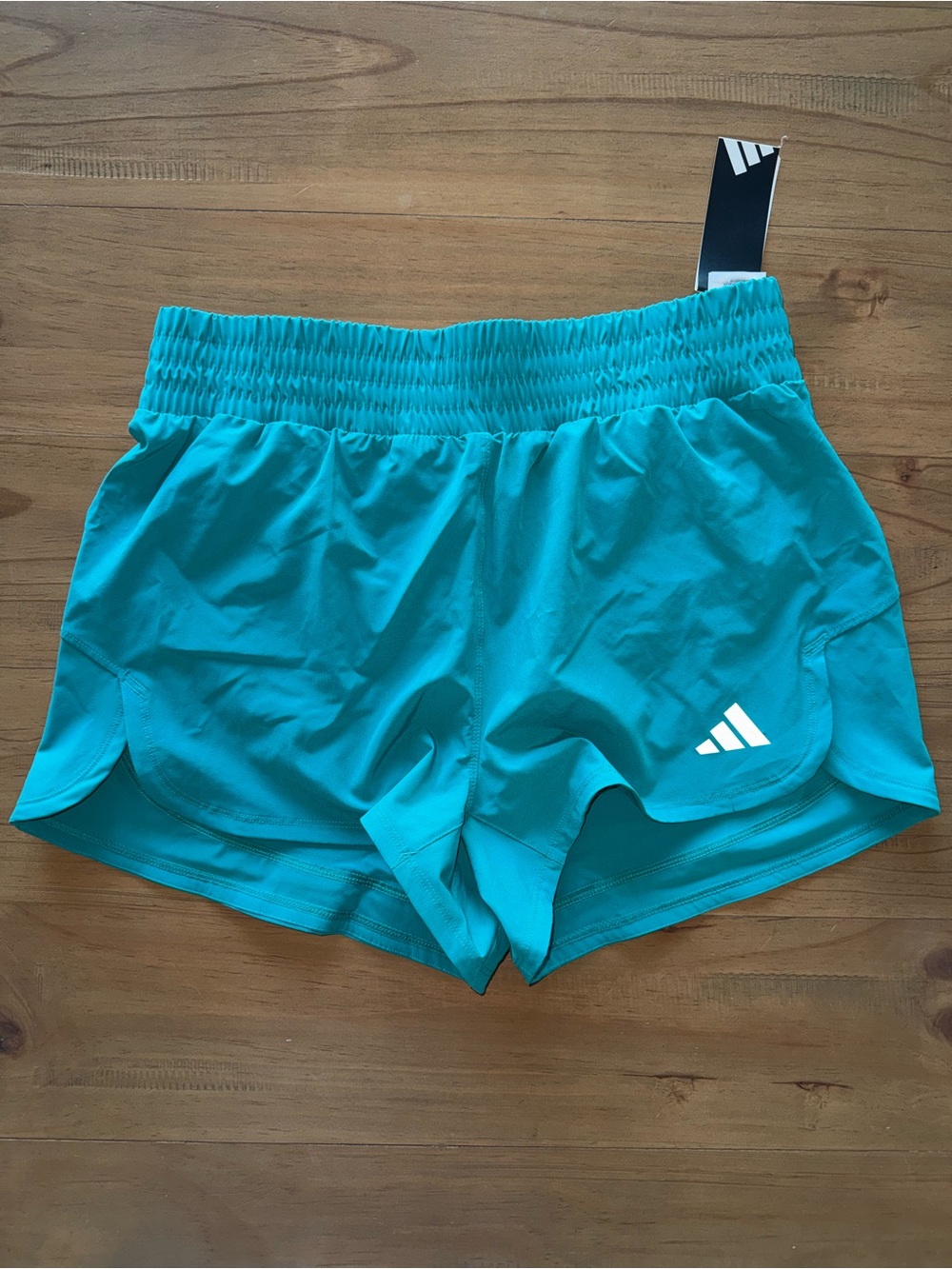 adidas Teal Lightweight Athletic Running Shorts size Large